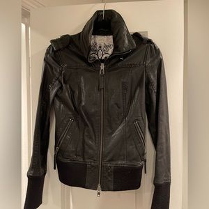 Vintage Mackage Leather Bomber Jacket